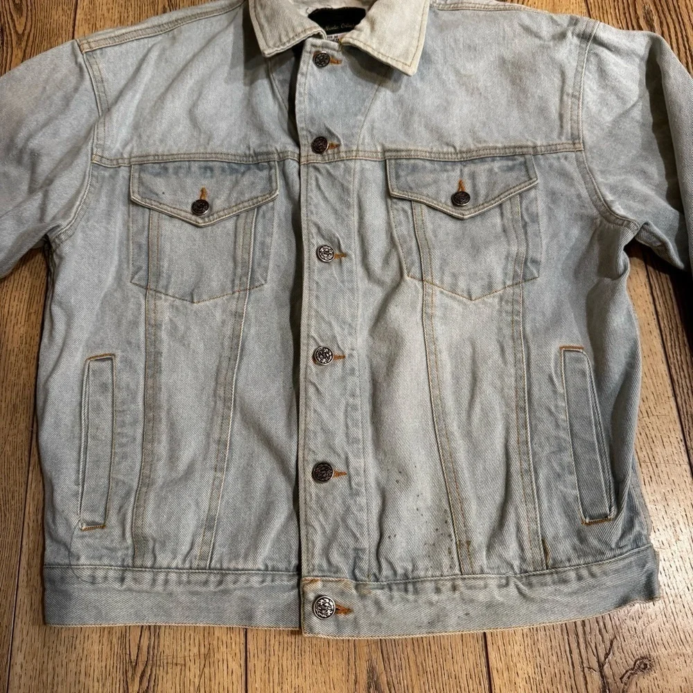 Vintage Workshop Authentic Collection cotton denim jean work jacket button up M.